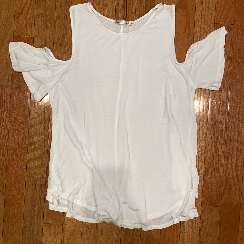 White Off the Shoulder Top
